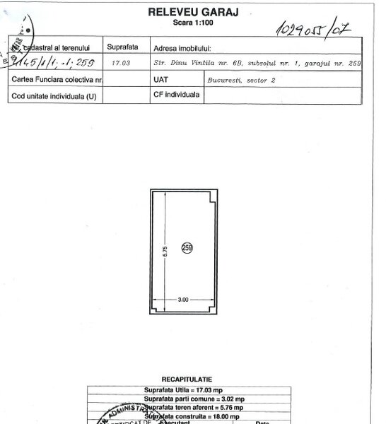 Stefan cel Mare Inchiriez loc de parcare subteran in zona Stefan cel Mare